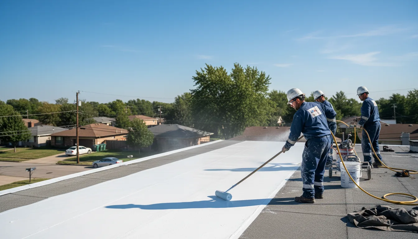 Commercial roof coating in Orchard, TX near me